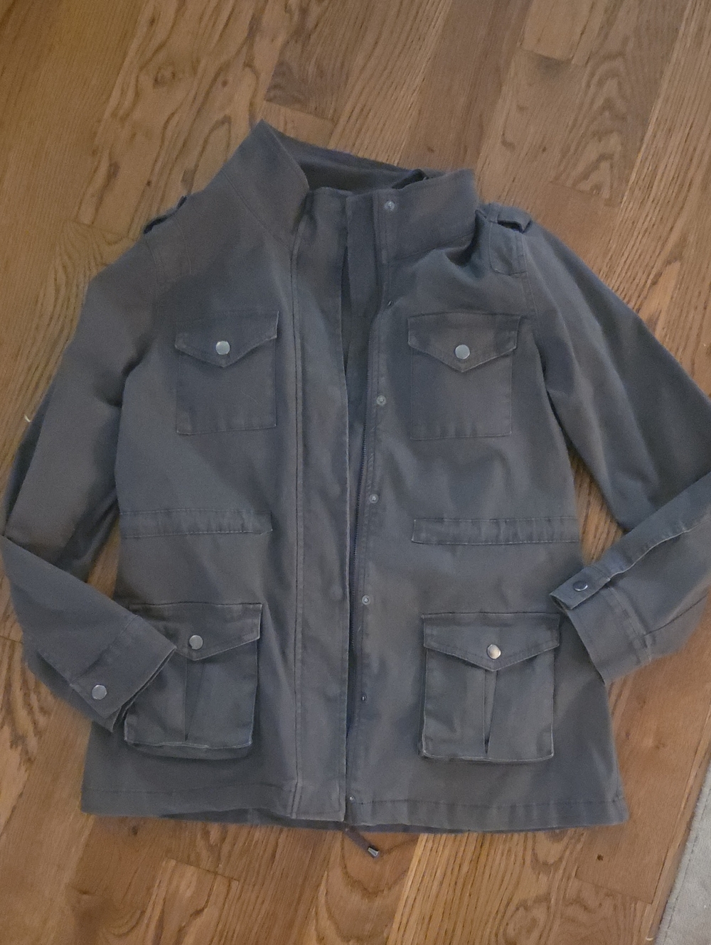 Market & Spruce Olive Utility Field Jacket